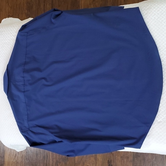 Nordstrom TechSmart Navy LongSleeve Button Up Dress Shirt Men’s Size 16.5 32-33 - Picture 5 of 16